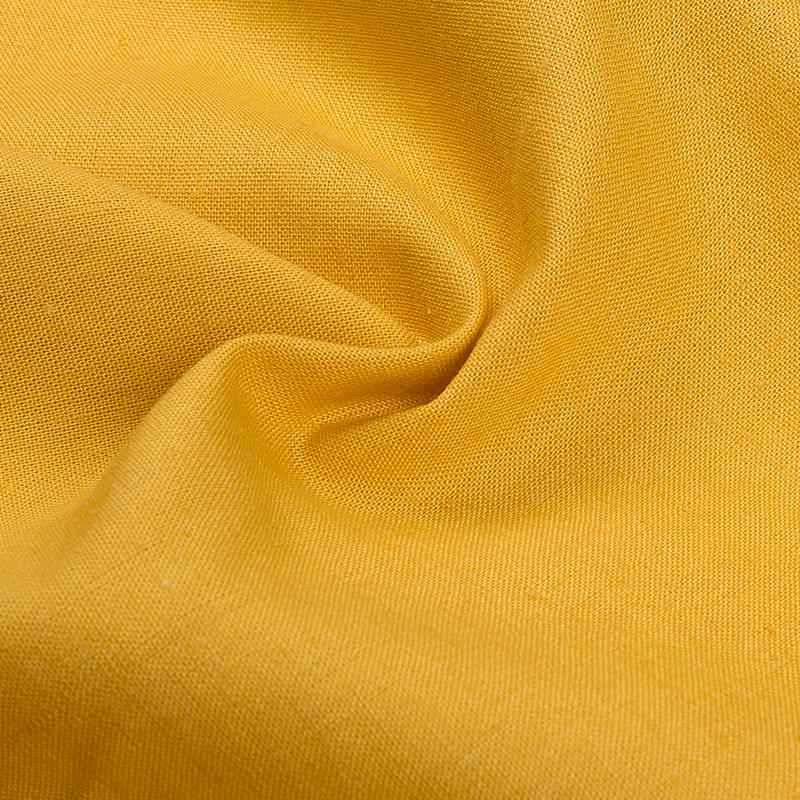 Tencel hemp yellow canvas fabric